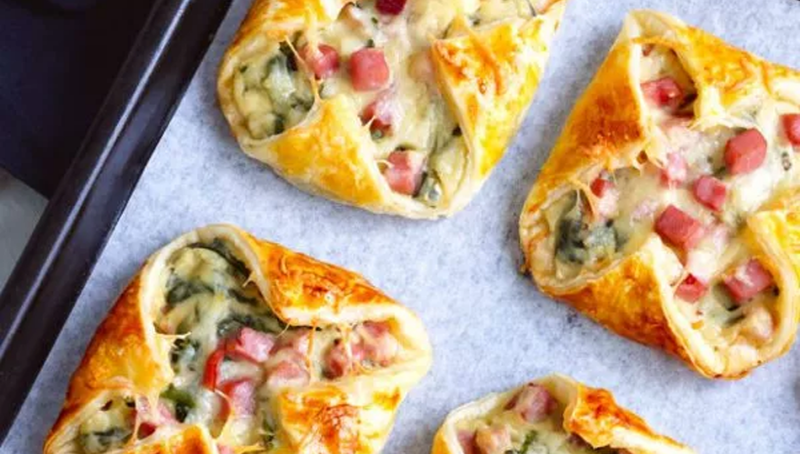 ORIGINAL RECIPE: HAM, CHEESE AND SPINACH POLFFIES